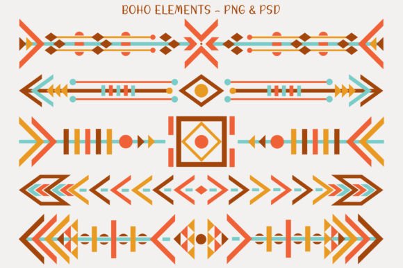 Download 5 X Boho Graphic Elements - Graphic Collection