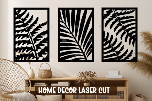 Download Tropical Leaf Set Wall Art SVG - Premium Bundle