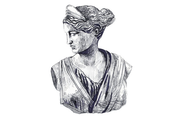 Download Ink Bust of Venus - Graphic Sketch - Graphic Collection